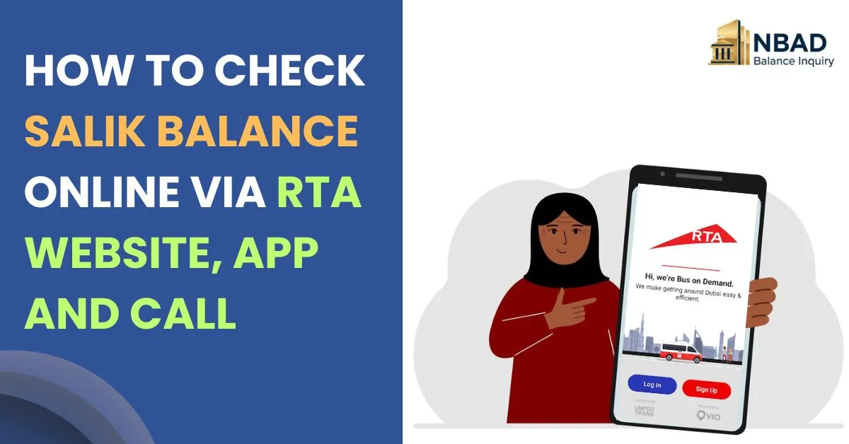 How to Check Salik Balance Online Via RTA Website, App and Call How to Check Salik Balance Online Via RTA Website, App and Call
